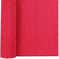 Just Flowers® Premium Crepe Paper/Duplex Paper Rolls Red Color- 8ft Length/20in Width (2)