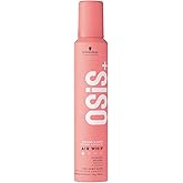 Schwarzkopf OSiS Air Whip Professional Foam for Straight, Wavy, Curly Hair, Heat Protection, Care and Strengthening Formula,