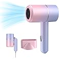 Gobesty Hair Dryer, Travel Hairdryer, Foldable Small Travel Hair Dryer, Blow Dryer with Heating and Cool Button, Fast Drying Ionic Hairdryer for Women, Men