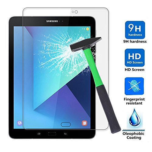 Galaxy Tab S3 9.7 Displayschutz , Infiland Folie Schutzfolie Glas Panzerfolie Displayschutzfolie für Samsung Galaxy Tab S3 T820/T825 24,58 cm (9,68 Zoll) Touchscreen Tablet-PC(Tempered Glass)