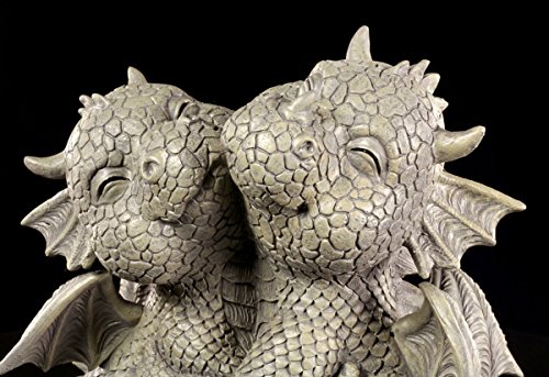 Süße Drachen Garten Figur – Liebespaar - 6