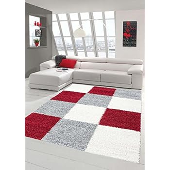 Mérinos Tapis à Poils Longs Tapis Mou Shaggy Uni Design Gris