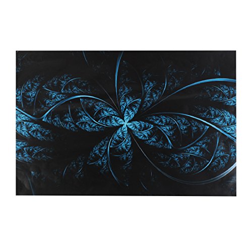 sourcingmap® Notebook PC Laptop Klebefolie Abdeckung Aufkleber Schutz Schwarz Blau - 2