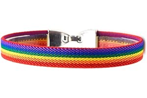 BDM Gay Pride Armband, LGTBI, Lesben, LGBT, Trans und Regenbogen. Größe auswählen