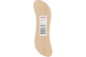 Sorbo Brosse à Main en Bois – Forme en S Ergonomique – Poils Union Robustes – pour Jardin, Atelier, Intérieur & Extérieur – Nettoyage Puissant – Durable & Naturel