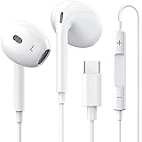 [Certificato MFi Apple] Auricolari USB Type C In-Ear,Hi-Fi Stereo Con Microfono e Controllo Volume Cuffie, per iPhone 15/15 P