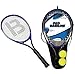 Price comparison product image 2 x Aluminium Tennis Rackets With 2 Tennis Balls and Carry Case Cover EAN/MPN/UPC/ISBN: 5031470036454