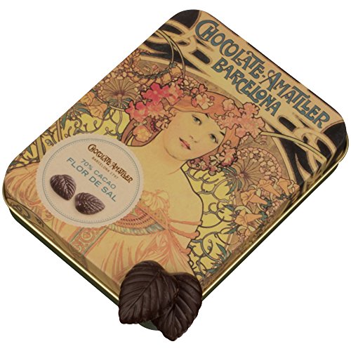 Preisvergleich Produktbild Amatller Schokoladenblätter Zartbitter 70% mit Salz