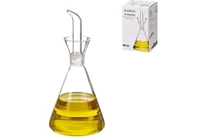 LEKE GO Aceitera Antigoteo de Cristal para Mesa Cocina con Servicio de 125 CC, 250 CC, 500 CC, 750 CC, 1000 CC a Escoger (250 ml)