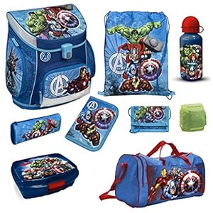 Familando – Set de útiles escolares  blau rot schwarz