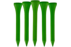 TH GOLF Lot de 100 tees de golf en bambou | Plusieurs couleurs et tailles | Tees de golf Castle | Tees de golf standard | Tees de golf en bambou respectueux de l'environnement et durable