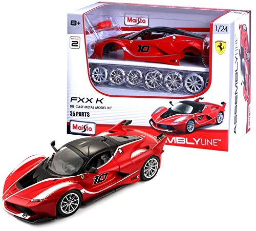 Bburago Maisto Francia Maisto france-m39132-maquette-ferrari FXXK in Kit da Montare, m39132, Rosso
