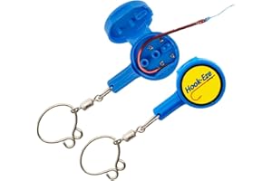 HOOK-EZE Fishing Knot Tying Tool, Fishing Accessories for Tying Line to Hooks, Fishing Tackle for Sea, Carp & Fly Fishing, Cover Hook on Fishing Rod, Fishing Gifts for Men, Christmas Stocking Fillers