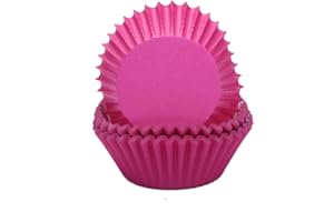 Miss Bakery's House® Mini moldes para magdalenas - papel - estándar - Ø 32 mm x 20 mm - fucsia - 200 piezas - pastelería - confitería - para pastelitos y chocolates - tartaletas