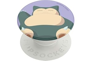 PopSockets: PopGrip - Soporte y Agarre para Teléfonos Móviles y Tablets con un PopTop Intercambiable - Pokémon - Snorlax Knocked