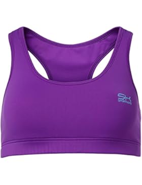 Sportkind Mädchen & Damen Sport / Tennis / Fitness BH mittlerer Halt, violett, Gr. 164