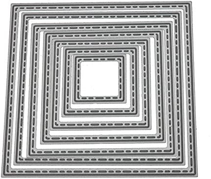 Bodhi2000 DIY Craft Square Metal Cutting Dies Stamper Stencils For Scrapbooking Album Paper Card