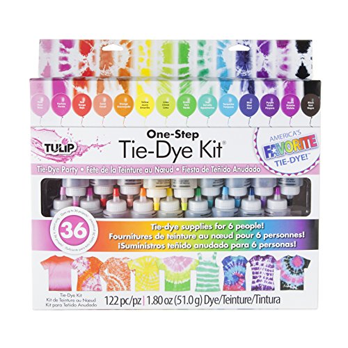 Tulip von Gesichtskissen Tie Dye Party Kit 18-farbiger Kit rose