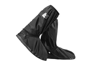 AMBITO Regenüberschuhe Wasserdicht Schuhe Überschuhe Fahrrad, Schuhüberzieher Mehrweg Schnee Staub Schutz und Rutschfeste mit Reflektoren für Outdoor,Camping Radfahren Bergsteigen-Unisex