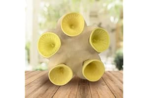 HARDINOX Colorful Bee Insect Drinking Cup, Bee Insect Drinking Cup, Bee Cups, Thirsty Pollinators Need a Drink, Bees Need Safe Places to Drink! Bee Cups Collect a Teaspoon Of Water (Yellow)