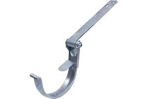 DAPRONA Fer à gouttière réglable, Support de gouttière Argent RG 250