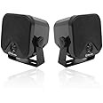 Herdio 120W Outdoor Speakers Waterproof - 4 Inches Marine Grade Mount Speakers For Home, Boat, Poolside, Patio, Indoor Outdoor