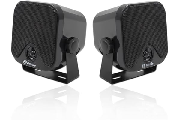 Herdio 100 W 4"Haut-parleurs externes Système stéréo Marin étanche pour Bateau, Restaurant, Magasin, Jardin, Camping-Car, Camion ATV UTV Moto. (Vendu par Paire)