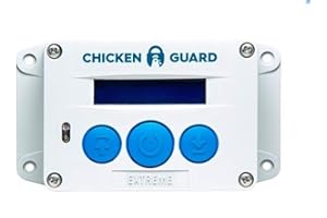ChickenGuard Apriporta automatico estremo per pollaio, lembo automatico con timer e sensore di luce, direttamente dal produttore. Solleva le porte del pollaio fino a 4 kg
