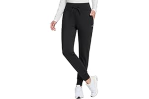BALEAF Women's Fleece Lined Joggers High Waisted Water Resistant Thermal Winter Trousers Running Yoga Pants