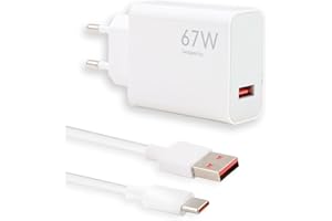 AEIPOU 67W Cargador Carga Rapida con Cable de 2m para Xiaomi 15 15 Pro 14 13T 13 12 12S Ultra 12 Lite 12X 11T Redmi Note 13 12 11Pro 11S 10 Mi 11 Ultra 11i 10T Lite POCO X6 M6 X5 Pro F5 Turbo Carga Adaptador