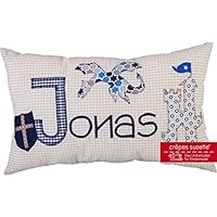 crepes suzette Kissen mit Namen, Namenskissen Ritterburg, Geburtdgeschenk für Jungen