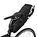 Produktbild Fahrrad Satteltasche, Wasserdicht 10L Fahrrad Sattelstütze Sattel Sitz Fahrradtasche, Fahrrad Tasche Faltbar Mountain Bike Satteltasche mit aufrollbarer Öffnung - Schwarz