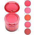 ORiTi Waterproof 5 Colors Blusher Palette with Blush Brush