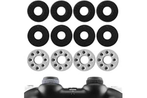 BeisDirect 12 Stück PS5 Präzisionsringe Thumbstick Einstellung Analog Stick Aim Assist Motion für Switch Pro PS4 für XBox One Controller - 3 Farben 3 verschiedene Stärken 4.5cm 5cm