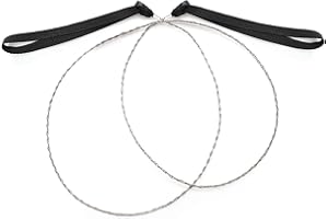 KINHARD CHSEROK 95 cm Sega Filo per Sopravvivenza, Sega a Catena a Mano Portatile, Sega di Emergenza in Filo di Acciaio Utilizzabile per Attrezzatura da Viaggio All'aperto, Kit di Salvataggio del Campo