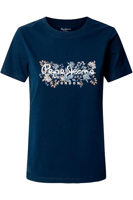 Pepe Jeans HANA GLITTER - T-shirt Imprimé - Pale Blue/bleu Clair