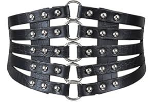 Diyafas Retro Hollow Wide Belt Waistband Elastic Dress Decoration Girdle Waist Cincher Corset