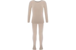 inhzoy Set di Biancheria Intima Termica Traspirante per Bambini Ragazzi Intimo Termico Caldo Inverno Completo Due Pezzi Maglietta Maglia Manica Lunga e Pantaloni Leggings