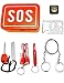 Produktbild OUTDOOR SAXX® - SOS Survival Notfall Tool Box | Taschen-Lampe Werkzeug Messer Kompass Säge Pfeife Schraubenschlüssel Öffner Fire Stick | 7-Teilig