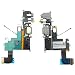 Produktbild Ladebuchse Lade Buchse Anschluss für iPhone 6 dock connector Mikrofon Audio Jack Kopfhörer Flexkabel Grau / Schwarz - ToKa-Versand®