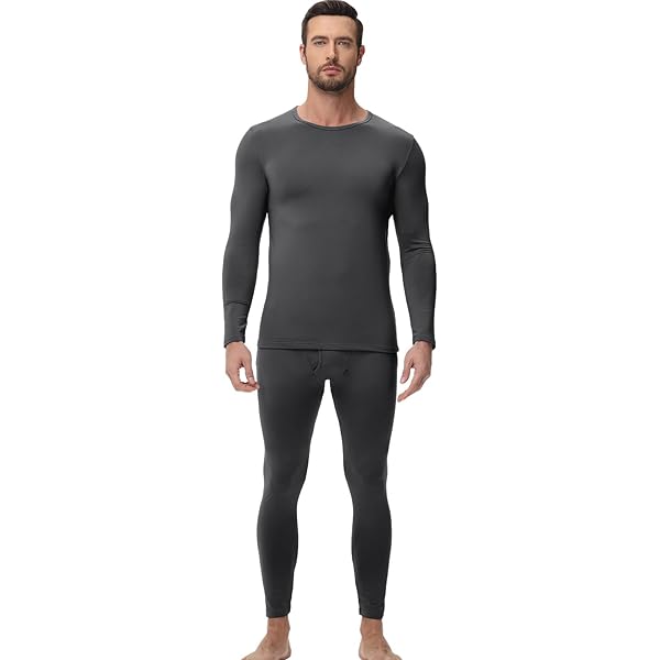 wirarpa Thermo-ondergoed voor dames, met fleece gevoerd, lange onderbroek, basislaag, set voor dames, winter, bovenstuk, onderkant, Zwart, XXL