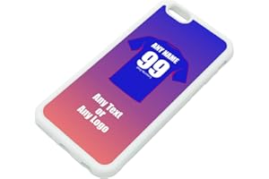UNIGIFT Personalised Gift - Rangers iPhone 6 / 6s Case (White, Football Club Design Theme) - Any Name/Message on Your Unique - Apple TPU - The Gers Teddy Bears Light Blues