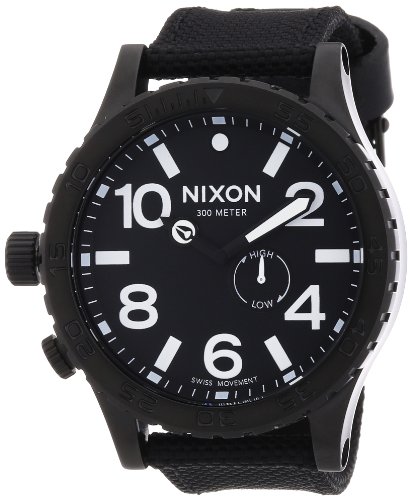 Nixon Herren-Armbanduhr XL The 51-30 Tide All Black Nylon Analog Quarz A0571148-00 Nixon Herren-Armbanduhr XL The 51-30 Tide All Black Nylon Analog Quarz A0571148-00