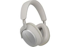 Bowers & Wilkins PX7 S2e Noise Cancelling Wireless Over Ear Headphones with Qualcomm aptX™ Adaptive & Quick Charge, 30 Hours of Playback and Six Built-In Microphone - Cloud Grey