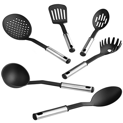 TecTake® Küchenbesteck Küchenhelfer Küchenutensilien Kochzubehör Set 6teilig
