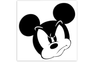 Biomar Labs® 1 Stück Vinyl Lustiger Aufkleber Autoaufkleber Maus Mouse Funny Sticker Auto Motorrad Fenster Fahrrad Tuning B 245