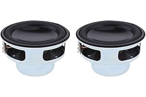 GAZECHIMP 2x 40mm 4ohm 5w Altoparlante Full Range Rotondo Altoparlante Magnetico 16 Bobina - 25mm