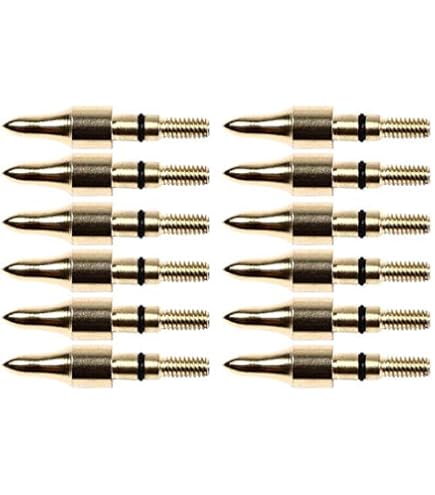 Punte Da Tiro Con Arco Punte Field Point Per Frecce – 5/16 Pollici, 200 Grani, Per Arco E Caccia Viti Testa Sferica - Foto 7