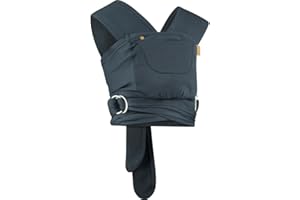 Caboo Organic Cotton Baby Carrier Slings - Blueberry | Baby Sling Carrier for Newborn Essentials | Toddler Sling Baby Carriers from Newborn