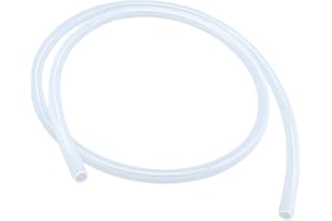 LAVMHAB Silicone Hose 6 mm ID x 10 mm OD 1.5 m Length, Food-Grade Hoses, Flexible Hose, Clear Water Air Pipes for Pump, Transfer